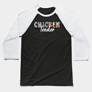 The Chicken Tender Funny Chicken groovy and leopard pattern Baseball T-Shirt